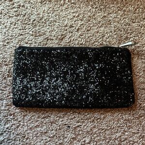 Volcom Black Glitter Clutch